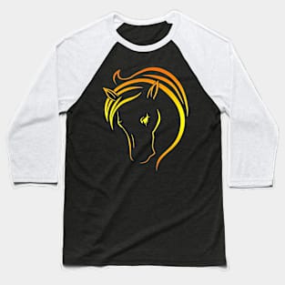 line horse design Baseball T-Shirt